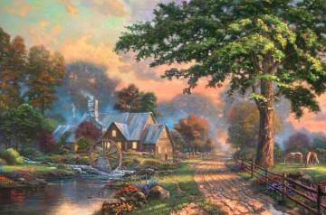 truth rescued time Painting - Simpler Times II Thomas Kinkade